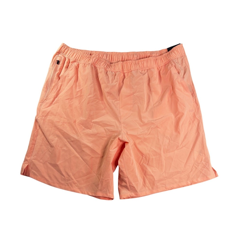 DSG Mens Agility Short 8 Inch Inseam Peach Orange Athletic Fit XL New With Tags